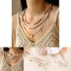 Böhmischer Stil Perlenkette mit handgefertigtem mehrlagigem Choker für Frauen