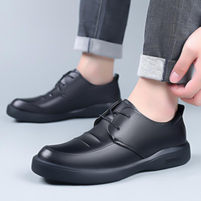 Men's Comfortable and Fashionable Casual Soft Sole Breathable Leather Shoes
