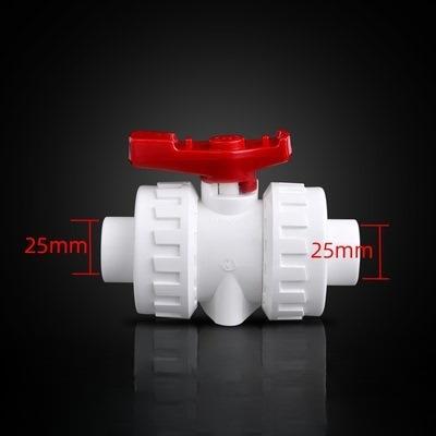 1pc PVC Union Ball Valve 20 25 32 40 50mm Water Pipe Ball Valve Garden Irrigation Aquarium Fish Tank PVC Pipe Tube Valve