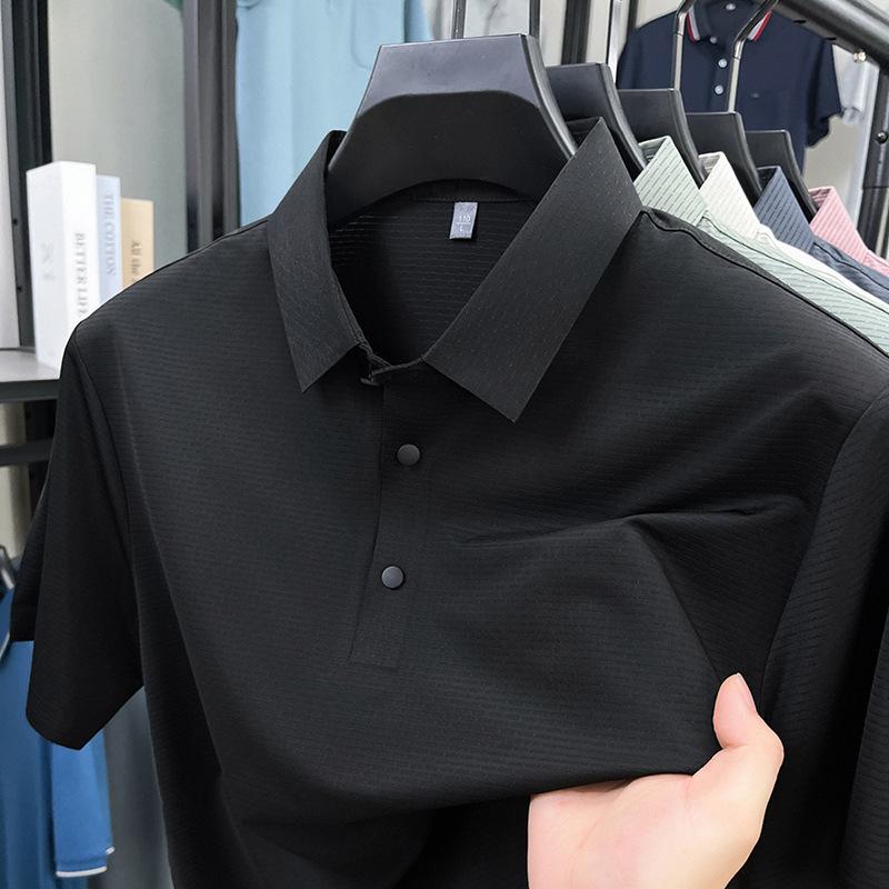 Short Sleeve T-Shirt Summer Minimalist Casual Lapel Collar Men'spolo