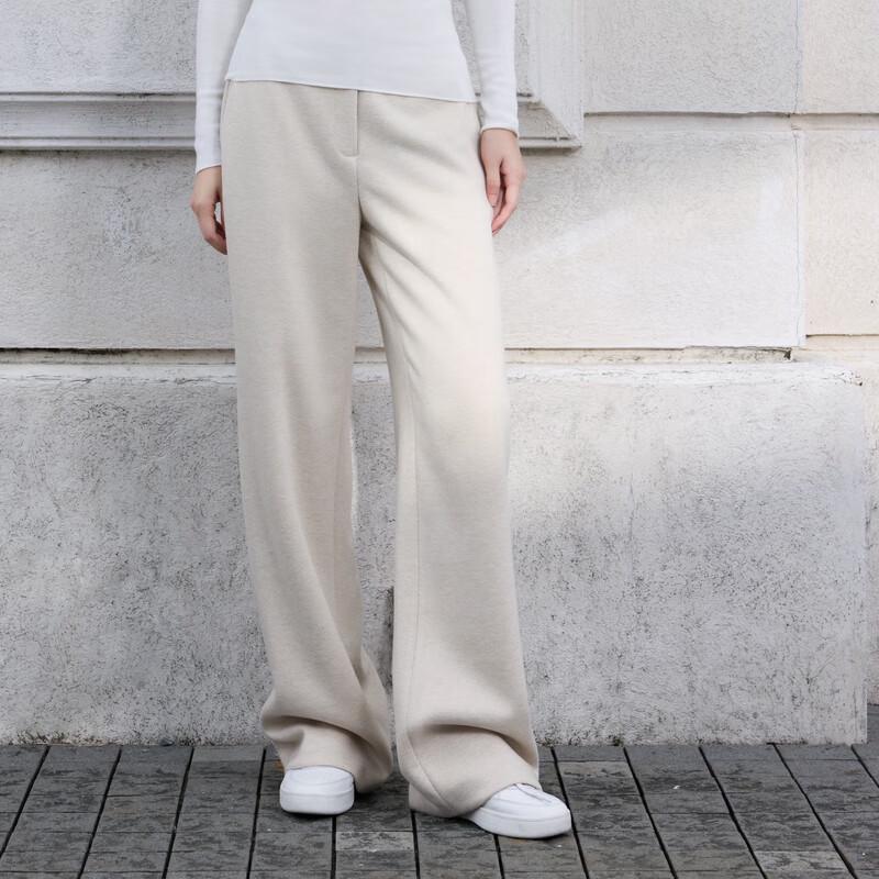 ELLASSAY Women s Comfortable Straight Drape Trousers M