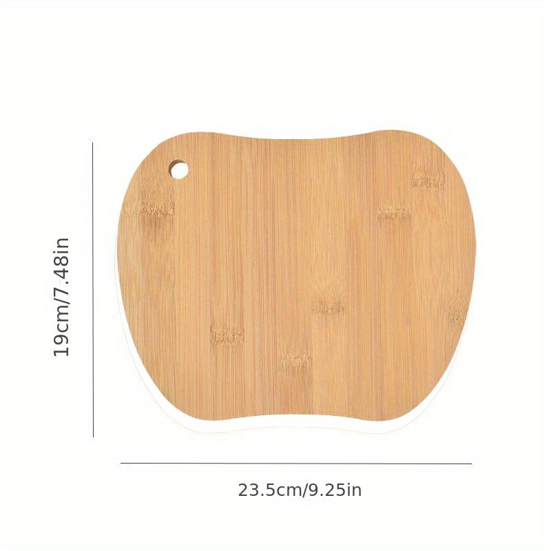 1 Stuk Creatieve Mini Dieren Bamboe Snijplank, Babyvoeding Sorteren Snijplank, Fruit Snijplank, Keuken Huis Snijplank Apple