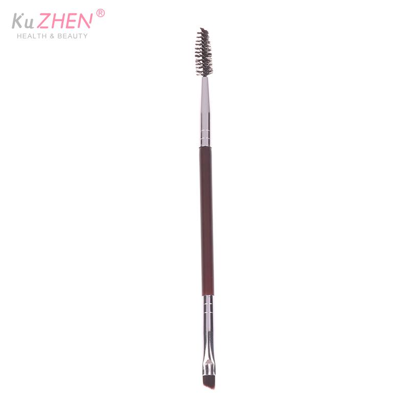 1PCS Eyebrow Brush Eyelash Comb Makeup Brushes Dual Ended Angled Brush Spoolie Brush 2 In 1 Lash Eyebrow Brush Set Makeup Tool