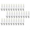 62KD 60Pack Metal Curtain Rails Hooks Gliders for Shower Curtain Home Decors for Curtain Track Rails for Home Offices Use