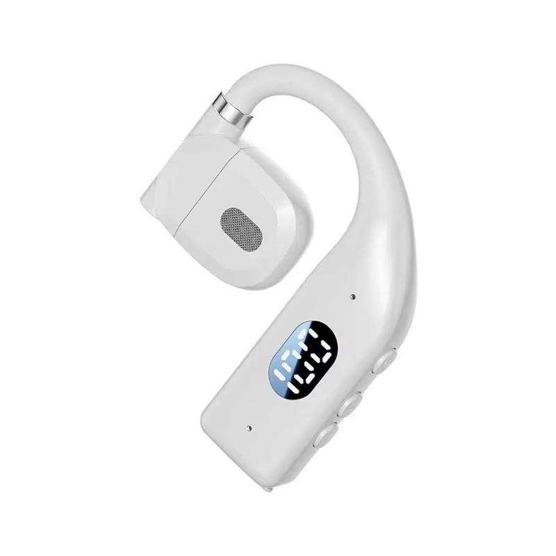 Single Ear Open Ear Earhook Bluetooth 53 Headset Hd Call Hifi Sound Painless Fit Perfect For Driving Running Daily Use
