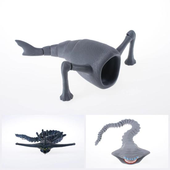 Articulated Sea Animal Fidget Toy 3D Printed Deep Sea Creature Sensory Toy for Kids And Adults Birthday Party Favors Desk Decor