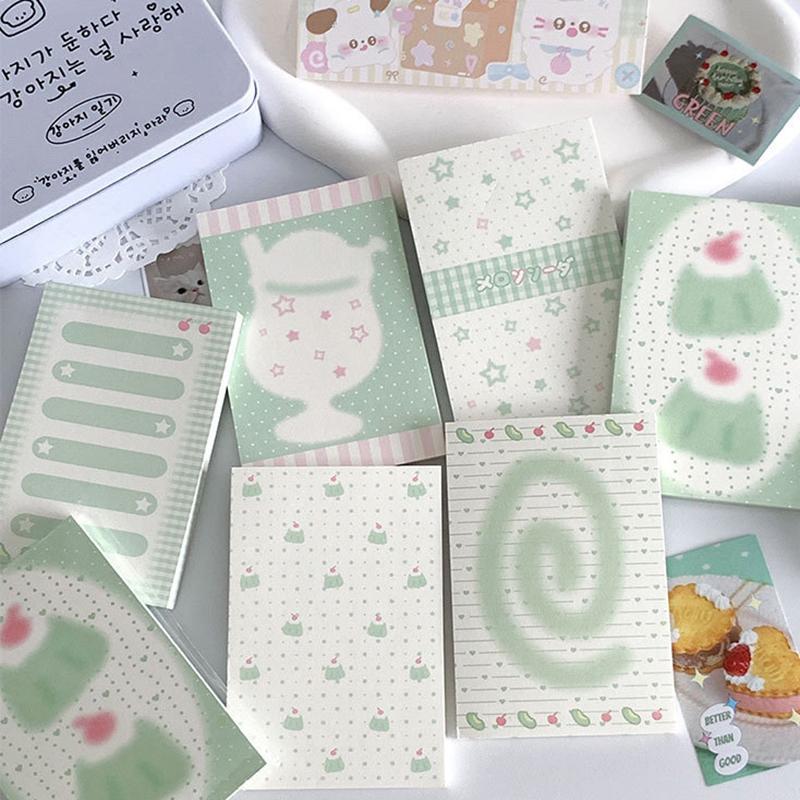 50Sheets Cartoon Cute Notebook Kawaii Tearable Message Note Pad Portable Non-Sticky Notepad Student Stationery Office Supplies