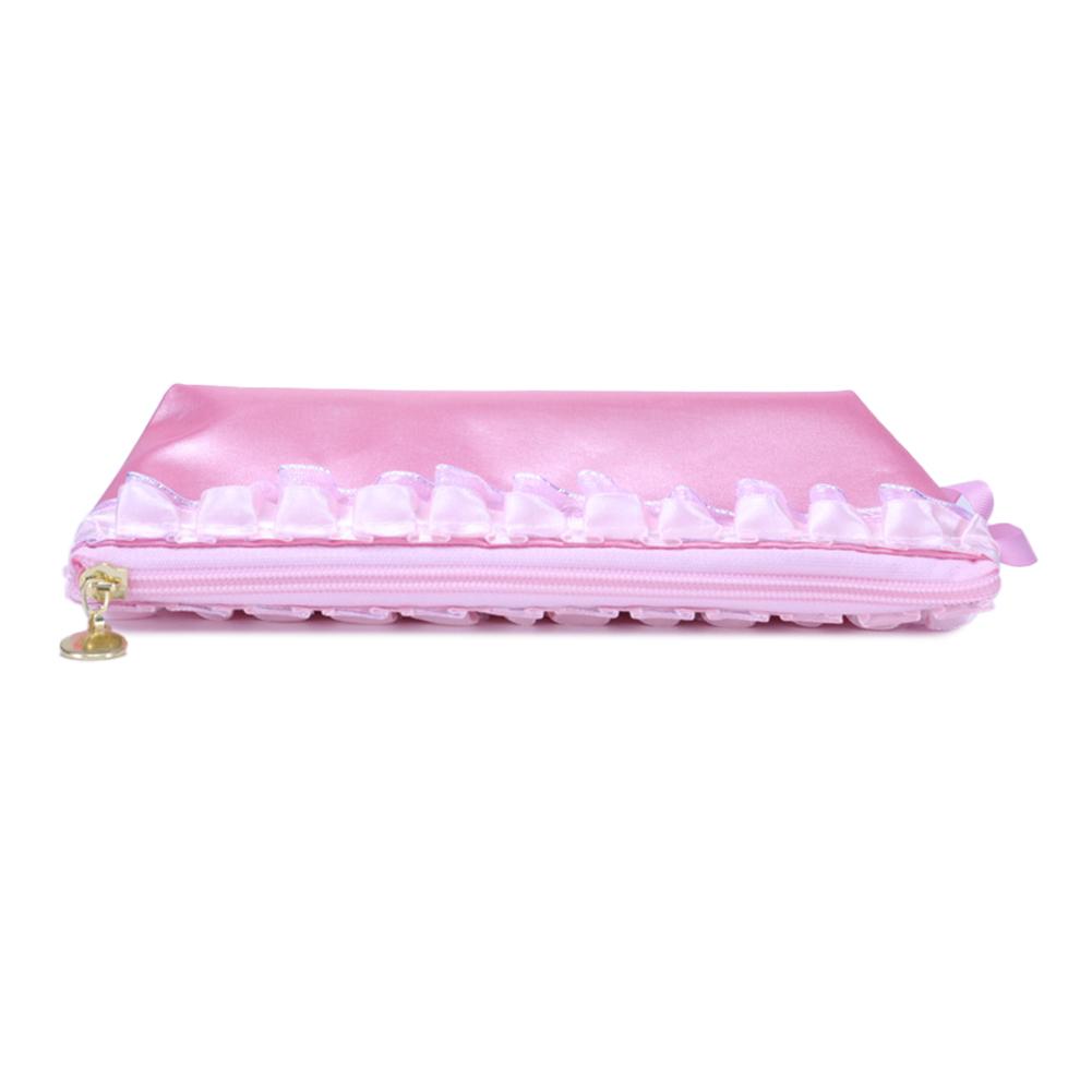 13*24.5CM Lace Dance Shoes Storage Bag Children's Waterproof Satin Stationery Organizer Pouch Dance Shoes Storage Bag