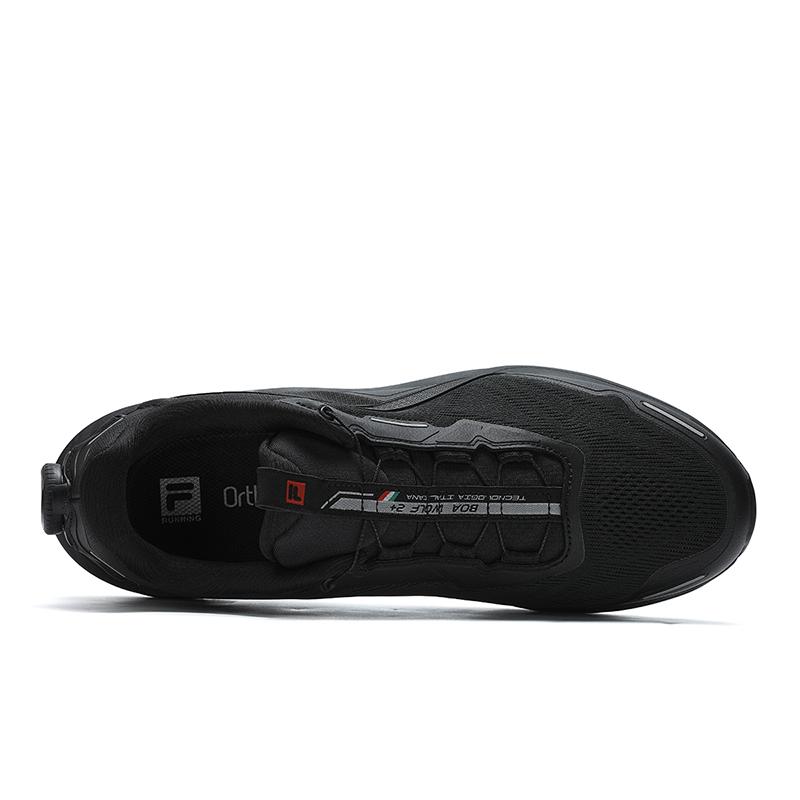 FILA Boa Wolf 2+ Comfortable Versatile Non-Slip Low-Top Running Shoes Women sneaker Black A12W441223FBK