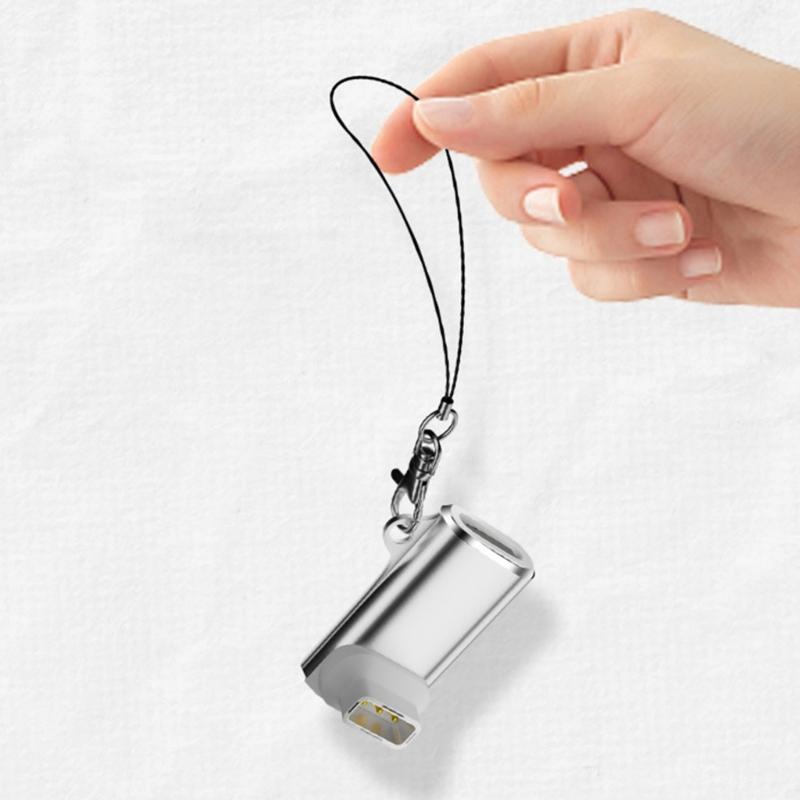 Universal Magnetic Charging Adapter Type C To 3 Pin Connector With LED Indicator Portable Keychain Design For Smartwatch