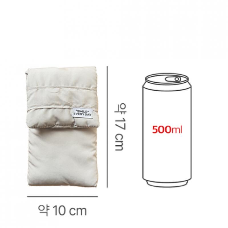 Daiso Volume Padded Mini Crossbody Bag Grey