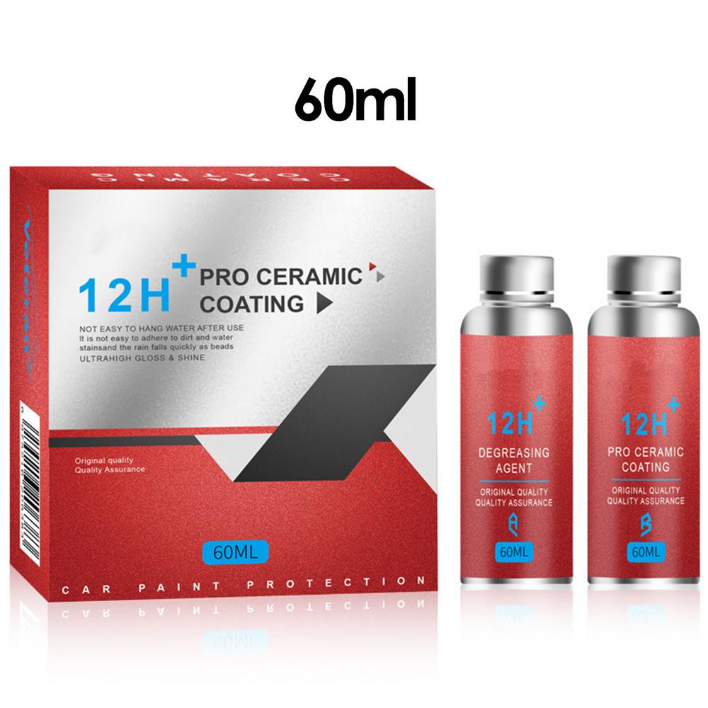 

Кристаллическое покрытие для автомобиля 60 мл Высокопрочное кристаллическое покрытие Жидкое водонепроницаемое автомобильное средство для блеска и защиты краски