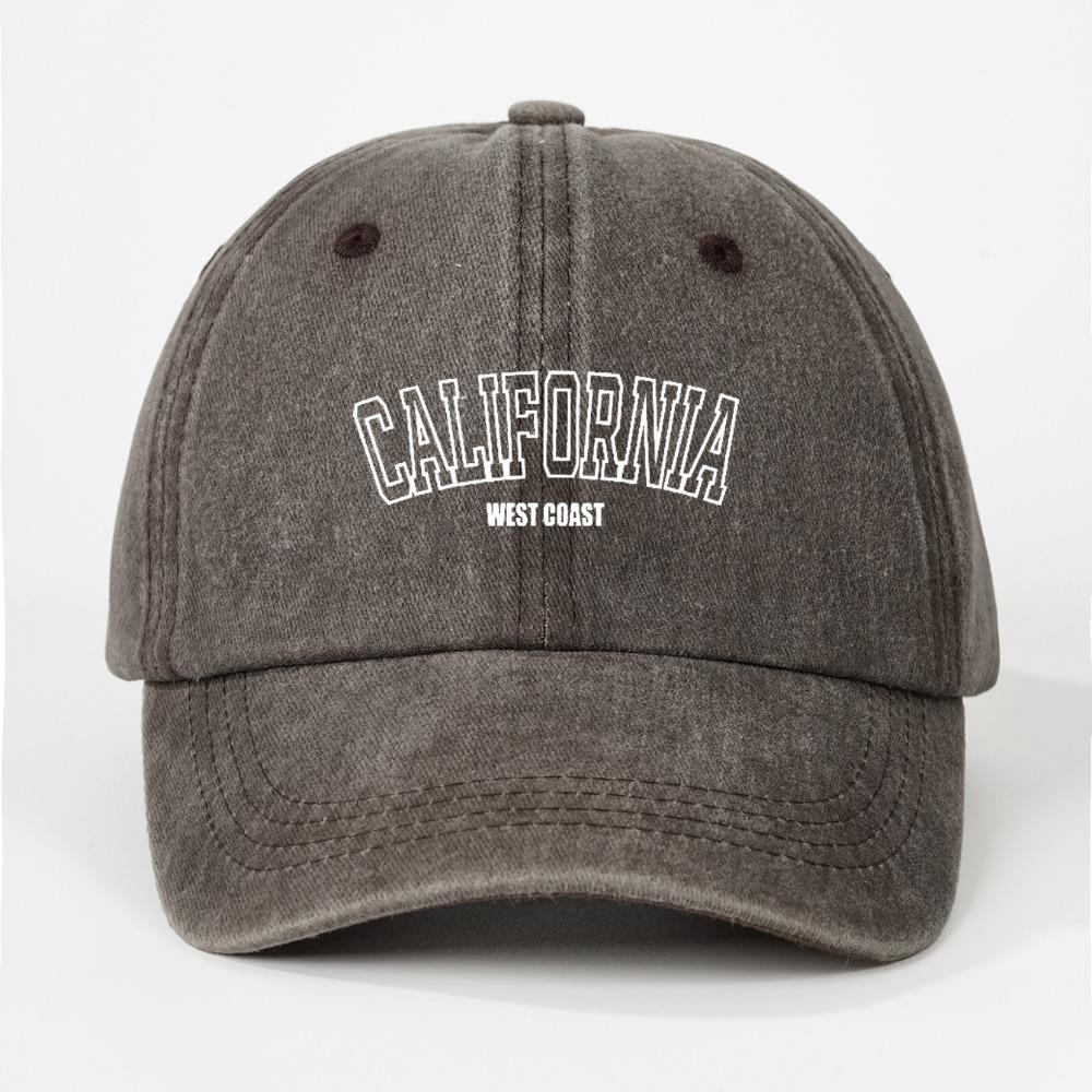 Retro Washed Baseball Cap Men's and Women's Pure Cotton Letter Printed Soft Top Hat Outdoor Casual Sun Protection Baseball Caps