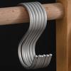 5pcs Large S Shaped Aluminum Hooks Waterproof Rust-Resistant Long Lasting for Hanging Kitchen Utensils Towels Clothes