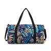 Colorful Leaves Large Capacity Luggage Bag For Boy And Girls Best Gifts 2D Flat Cartoon Travel Duffels Hand Bag For Children
