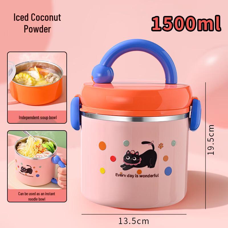 Abay Stainless Steel Microwaveable Portable Lunch Box