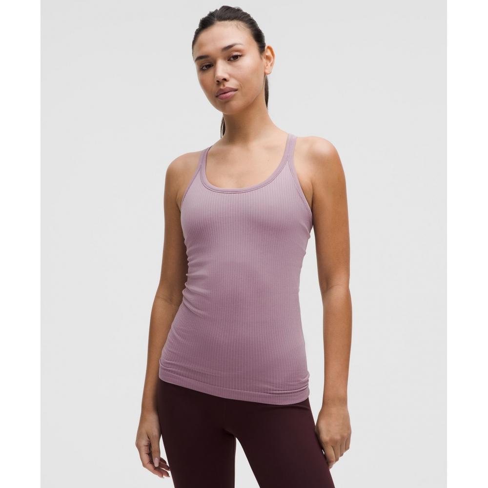 

Lululemon EBB To Street Tank Top Light Support B C Cup Lavender Lux 8