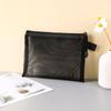 Mesh Pen Bag Nylon Document Bag Office School Supplies Zipper Pencil Case  Stationery