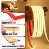 220V Dimmable COB LED Strip Kit 240 LEDs M Waterproof Flexible Neon Tape White Warm Natural Light for Home