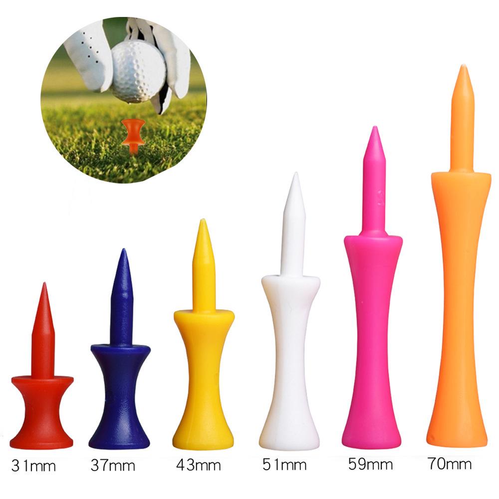 Wheel-Shaped Multi-Color Golf Plastic Spikes & 20mm Ball Tees (Bulk Pack)