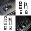 Carbon Fiber Window Lift Trim Switch Panel Cover Trim Automobile Replacement
