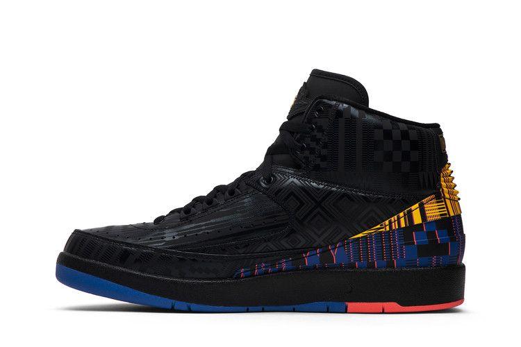 Men's Sneakers Jordan 2 Retro Black History Month (2019) Black/Metallic Gold
