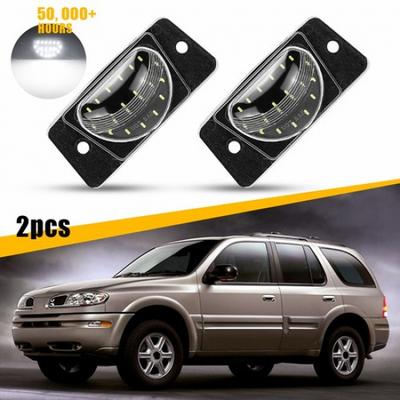 2X White License LED Plate Light Rear Bumper Lamp for Tag 2002-2006 GMC Envoy XL