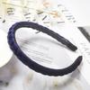 Weaving Hairbands Women Braided Velvet Headbands Hair Hoop Bands Elastic Fashion Bezel Non-Slip Headdress Bezel Hair Accessories