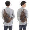 [monolife] Genuine Leather Body Bag for Men and Women, Shoulder Bag, Crossbody Bag, 6 Colors Available (Old Coffee Brown, Natural Leather)