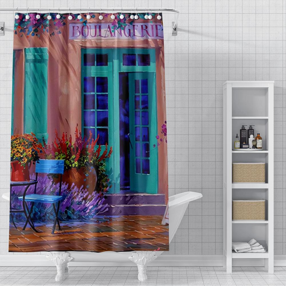 home shower curtains for bathroom Oil painting style waterproof fabric bathroom Curtains modern shower curtain 180x200 240x200