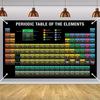 1pc Vibrant Periodic Table Welcome Banner - Perfect for Daily Parties & Festivals, Easy Hang Polyester Door Decor