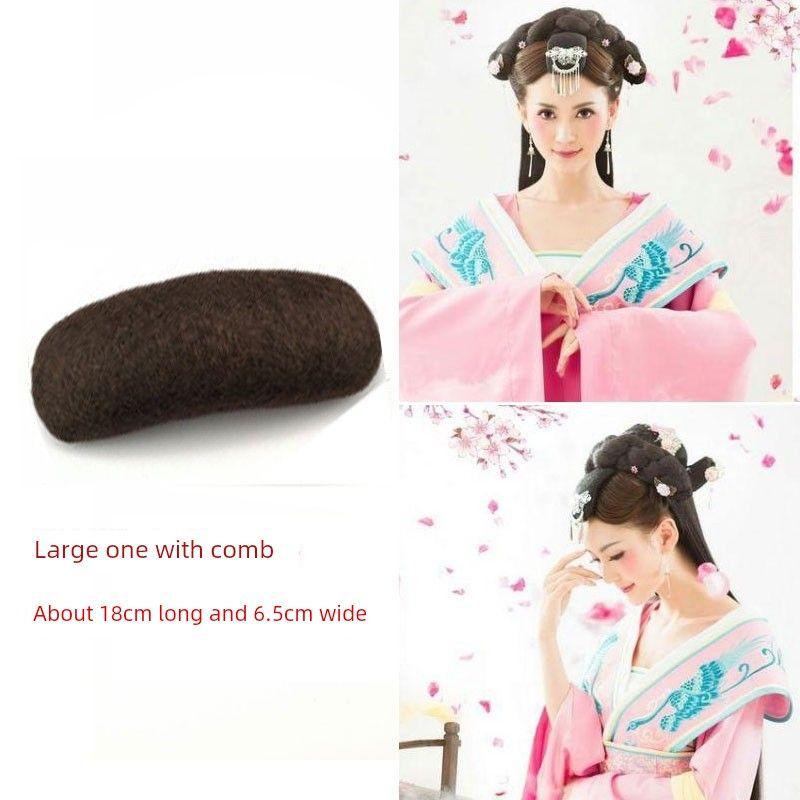 Han Chinese Clothing Pad Hair Bag Hair Pack Hair Curler Selenodont Bag Soft Horn Multiple Floor Bridal Pad Hair Plate Hair Bag