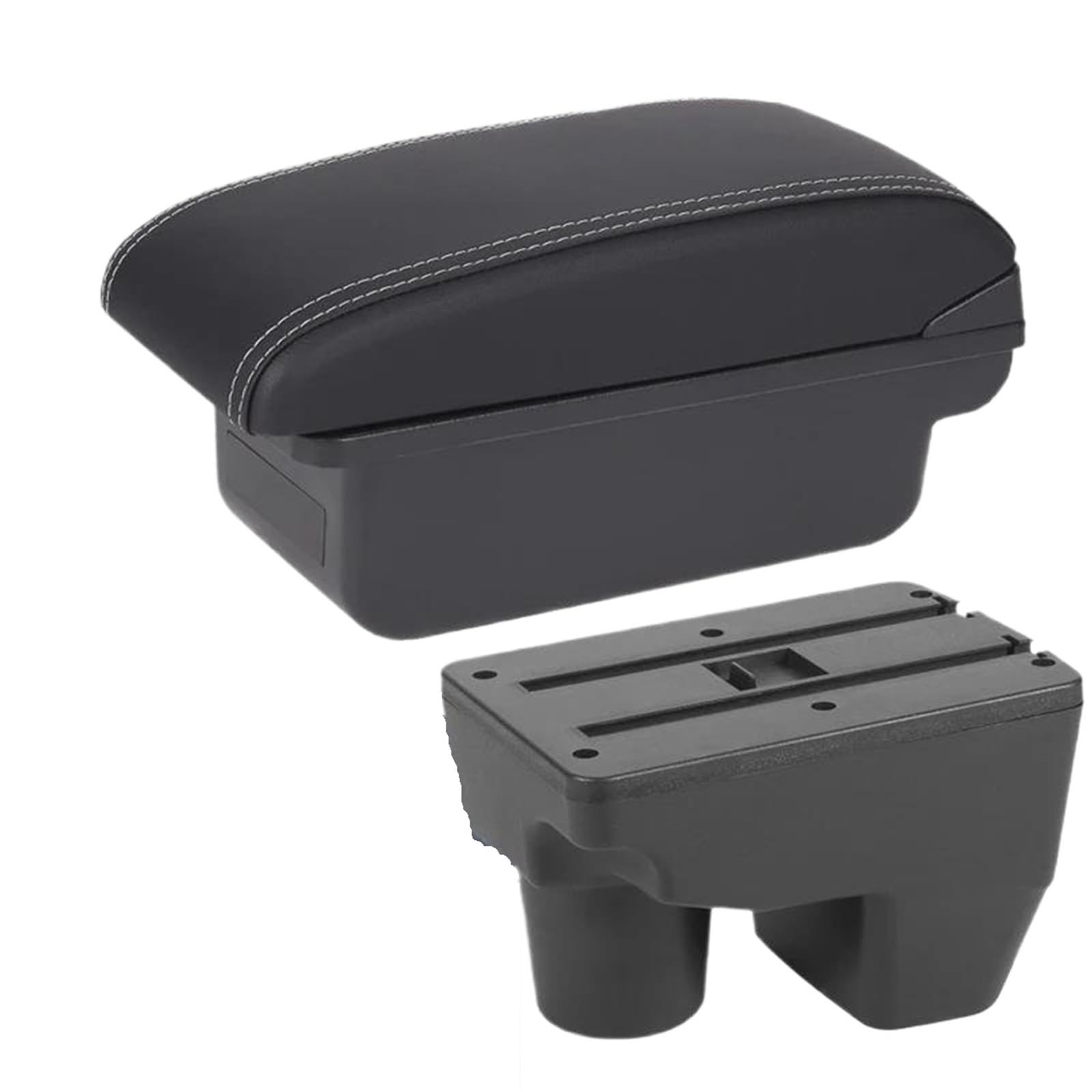 

QILVRCK Fit Toyota Yaris Armrest Box Elegant GR 2021 2023 2024 2025 Car Armrest C3 Black White USB No