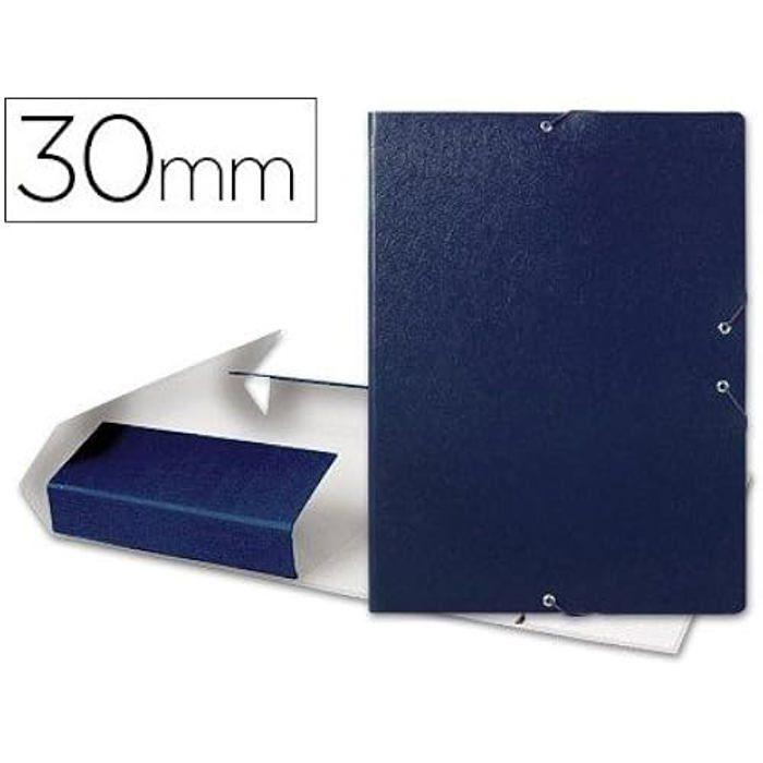 Boîte de classement - LIDERPAPEL - 937337 - Papier - Bleu - A4+ 245 x 345mm