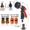 Watering Gun High Pressure 8 Modes Garden Spray Irrigation Watering Nozzle Plant Lawn Yard Watering Sprinkler Cleaning Sprayer