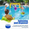 Floating Pool Chlorine Dispenser, Cute Turtle Tortoise Animal Chlorinator for Inflatable Pools & Hot Tubs