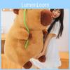 Animal Capybara Lotus Leaf Decoration Plush Doll Kids Birthday Gift Home Decor