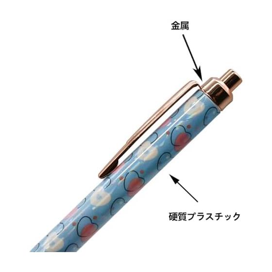 Maydahui Stylish Color Heart Click Ballpoint Pens Set of 8, 1.0mm Black Ink Cute Love Wing Pens for Writing, Women, Kids, Students, Christmas,