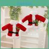 Striped Christmas Santa Ornament With Knitted Fabric For Holiday Tree Decor