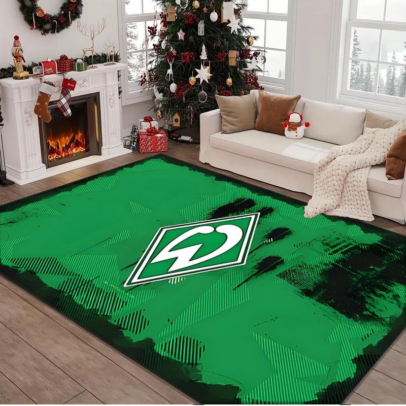 1 Stück Teppich Grün und Weiß Werder Teppich, Stuhlmatte, Bereichsteppich für Büro Schlafzimmer Wohnzimmer Schlafzimmer, Fußmatten Dekoration Weihnachtsgeschenke für Fans