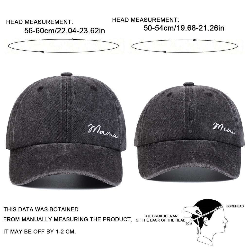 Casquette de baseball ajustable avec lettres brodées pour parents et enfants, idéale pour les loisirs en plein air, le printemps, l'automne et les voyages, idéale pour les garçons et les filles