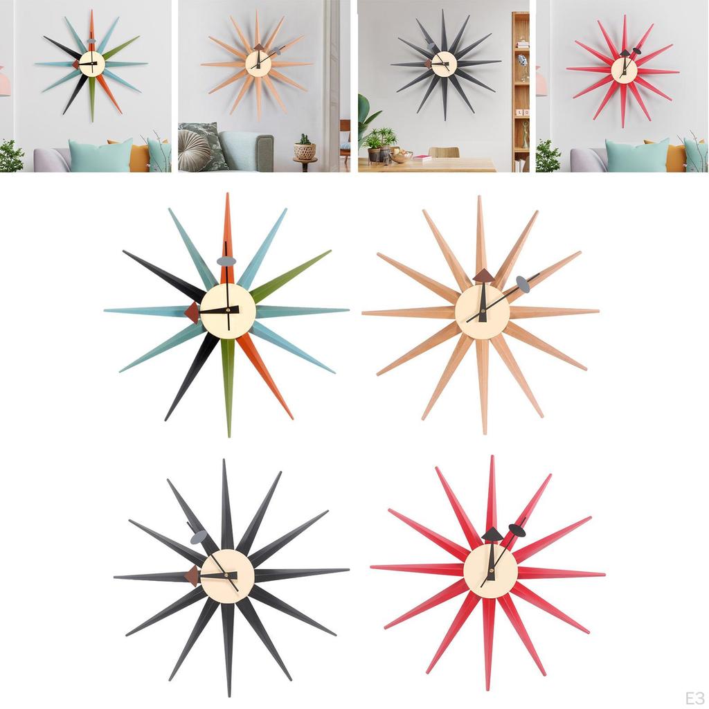 Clock, Decorative Housewarming Gift, Silent Ornament, Modern Wall Watch for Home, Office,