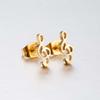 Music Symbol Hollow Stud Earrings - Minimalist Jewelry Accessories