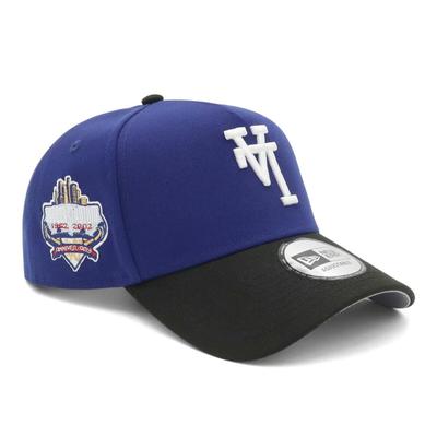 New Era Los Angeles Dodgers ONSPOTZ LA Dark Free 9Forty Up Side Down Side MLB Los Angeles Dodgers 9FORTYA-FRAME Cap, Exclusive, Royal/Black, Size,