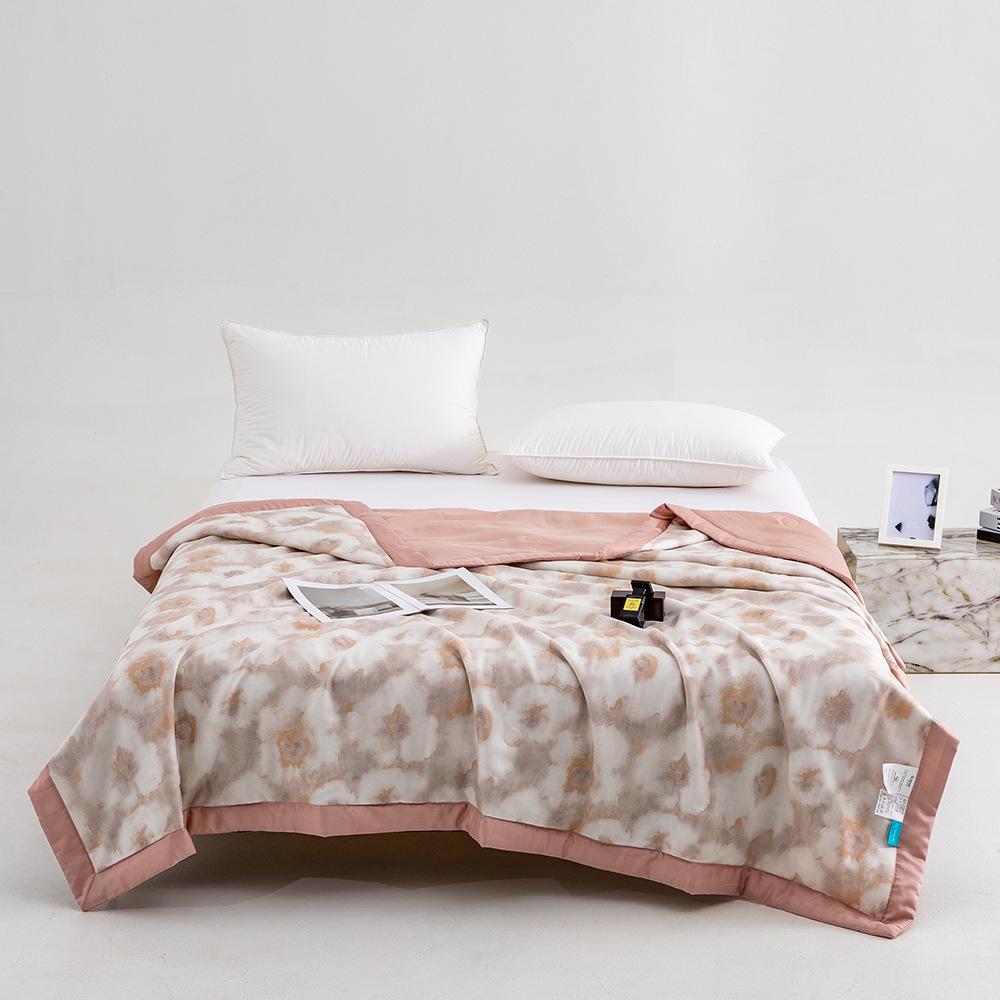 Tencel Lyocell Summer Cool Lightweight Quilt - Skin-Friendly, Machine Washable, Single/Double Size