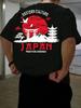 Japanese Style Red Sun Pagoda Print 100 Cotton Men Woment Tshirt Summer Autumn Daily Sports Casual Loose Street Shortsleeve