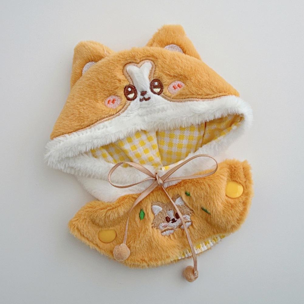 For 17cm Labubu Doll Clothes Fashion Clothes Cloak Doll Clothes Color Match Shawl Dolls Accessories Cute Decoration Little Clothes