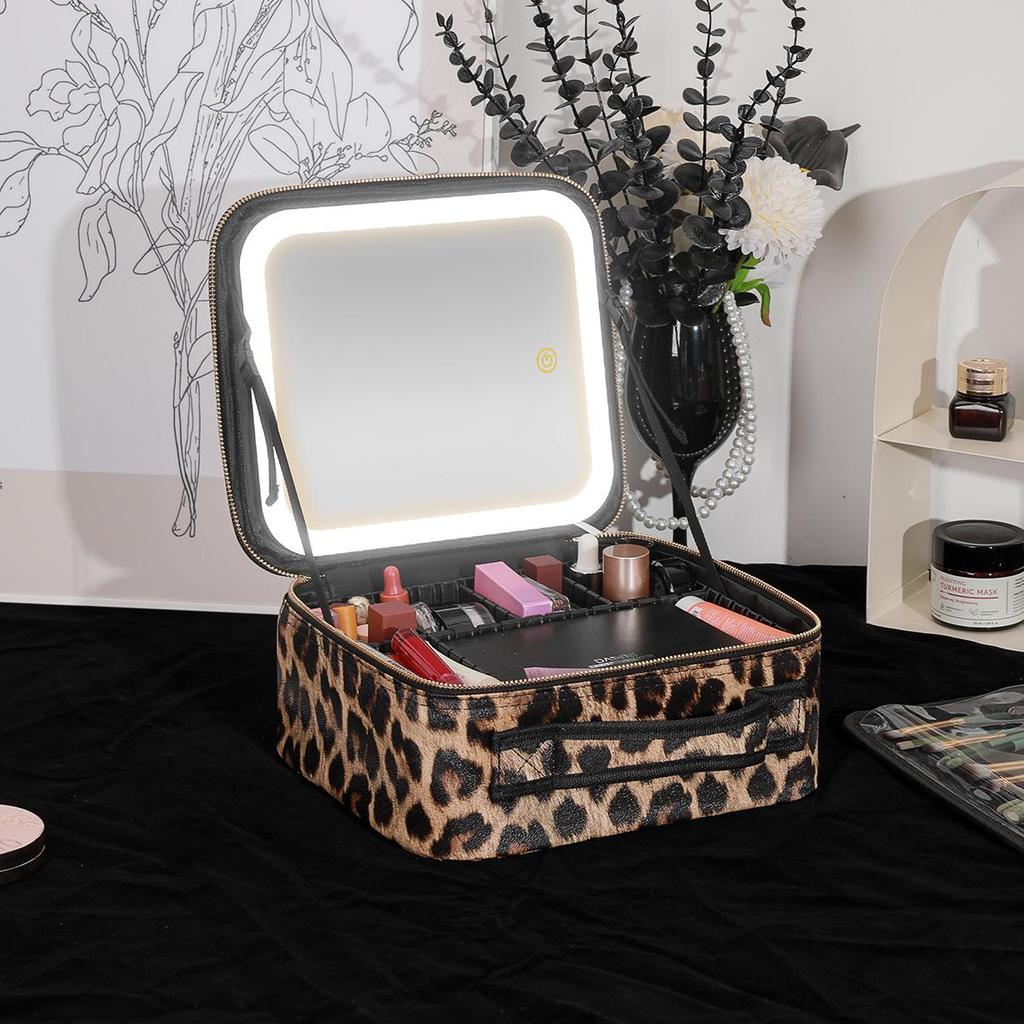 Portable LED Cosmetic Bag: Multifunctional, Large Capacity, Professional Makeup Organizer 2024.