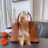 New ins wind reins small silk scarf decorative printing wrapping bag handle slender silk DIY handmade headband