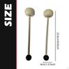 Mallet Set, Doubleheaded Rod, Wooden Handle, Felt Rubber Ball for Various Striking , Ergonomic